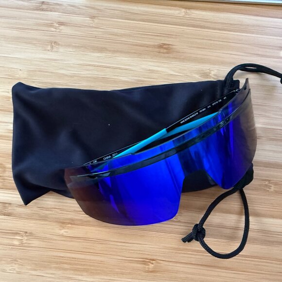 Nike Echo Shield Mirrored Sunglasses - Navy/Ultraviolet - Picture 1 of 4